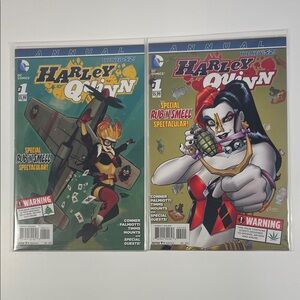 DC Comics Harley Quinn Comic Set - Red, Black, Gold